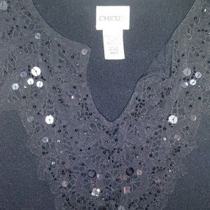 Ladies sequined tank top